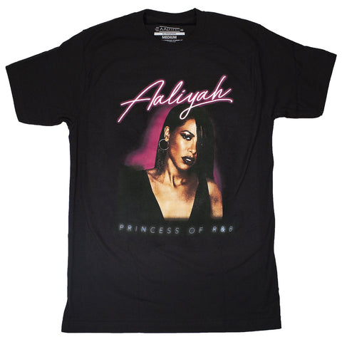 Aaliyah Princess Black T-Shirt