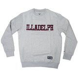 Illadelph Collegiate Chenille Crewneck Grey Sweatshirt
