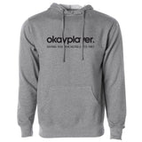 Okayplayer Logo Pullover Hooded Sweatshirt Grey